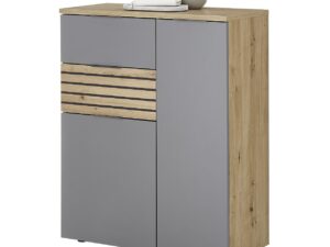Milan Cipősszekrény Artisan tölgy/Szürke