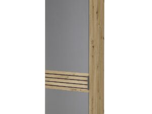 Milan Gardróbszekrény Artisan tölgy/Szürke