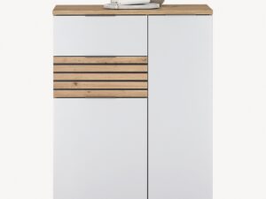 Milan Cipősszekrény Artisan tölgy/Fehér